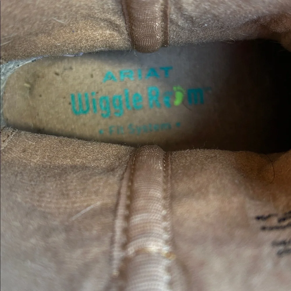 ARIAT “Wiggle Room” kids western boots sz: 2.5 - floral embroidery - Picture 6 of 11
